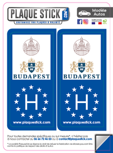 125 -Hongrie "Magyarorszag" -Budapest PlaqueStick