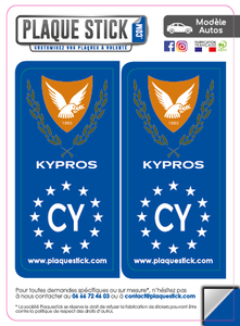 126 -Chypre "Kypros" PlaqueStick