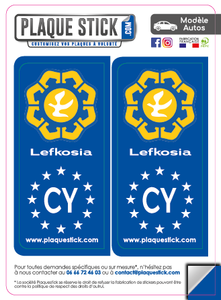 126 -Chypre "Kypros" Lefkosia PlaqueStick