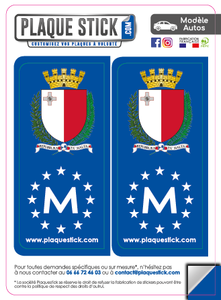 127 -Malte "Malta" Repubblika PlaqueStick