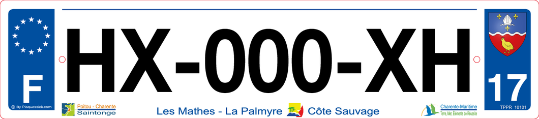 17 -Plaque immatriculation 