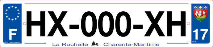 17 -Plaque immatriculation 