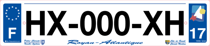 17 -Plaque immatriculation 