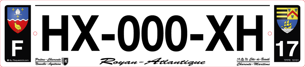 17 -Plaque immatriculation 