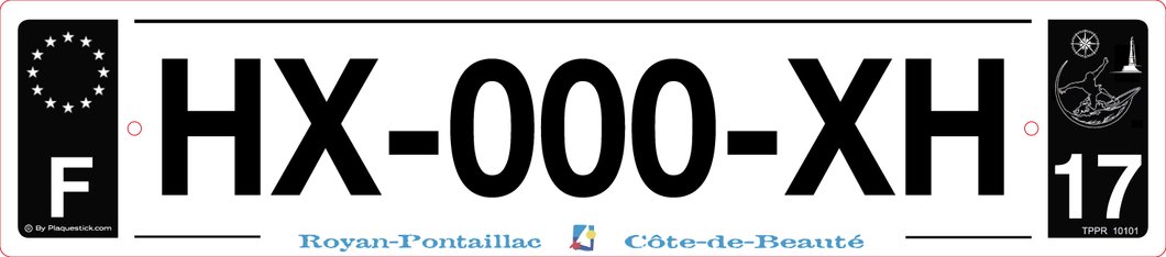 17 -Plaque immatriculation 