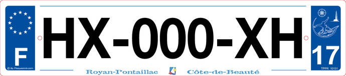 17 -Plaque immatriculation 