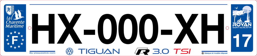 17 -Plaque immatriculation 