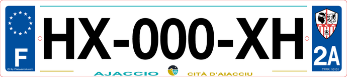 2A -Plaque immatriculation 
