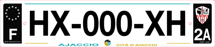 2A -Plaque immatriculation 