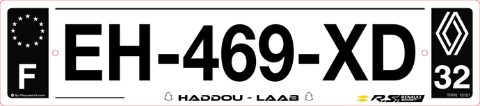 32 -Plaque immatriculation 