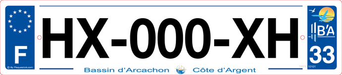 33 -Plaque immatriculation 