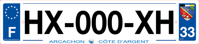 33 -Plaque immatriculation 