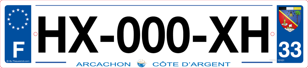 33 -Plaque immatriculation 