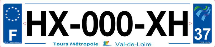 37 -Plaque immatriculation 