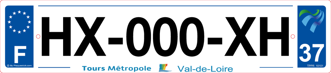37 -Plaque immatriculation 