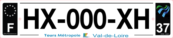 37 -Plaque immatriculation 