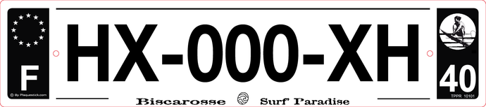 40 -Plaque immatriculation 