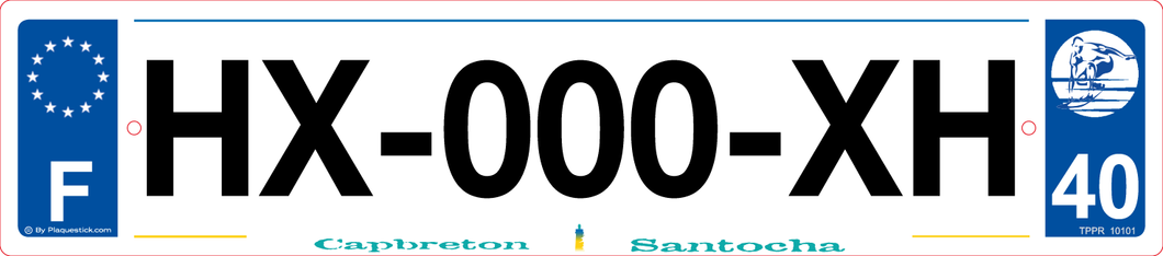 40 -Plaque immatriculation 