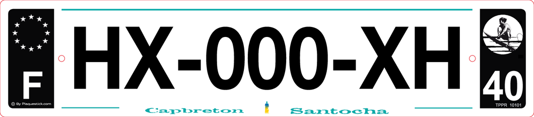 40 -Plaque immatriculation 