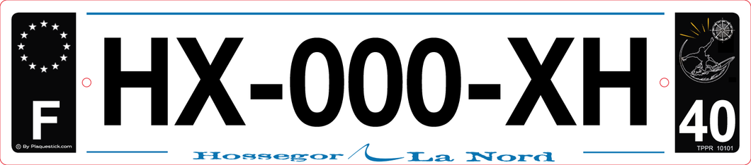 40 -Plaque immatriculation 