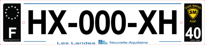 40 -Plaque immatriculation 