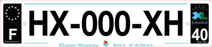40 -Plaque immatriculation 