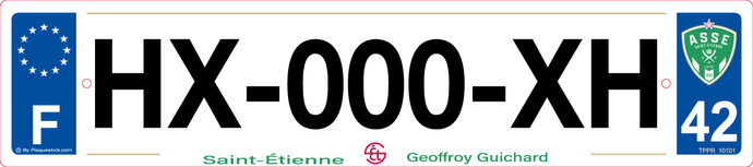 42 -Plaque immatriculation 