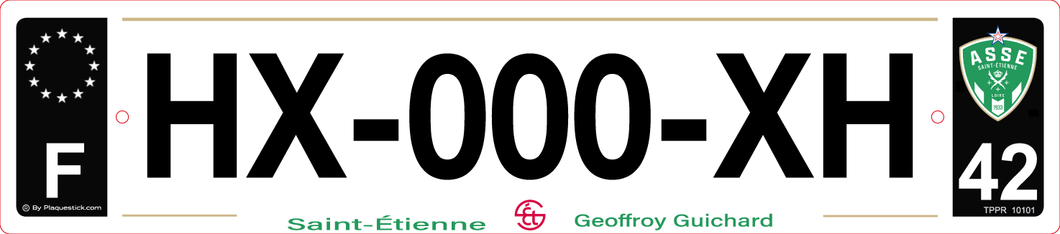 42 -Plaque immatriculation 