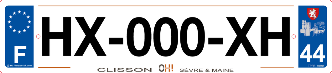 44 -Plaque immatriculation 