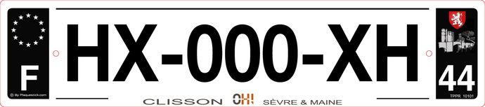 44 -Plaque immatriculation 