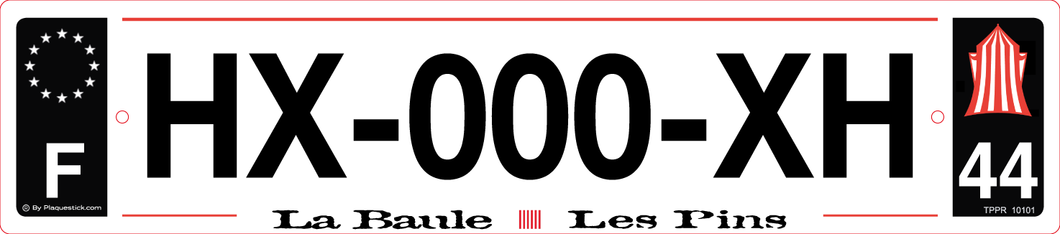 44 -Plaque immatriculation 