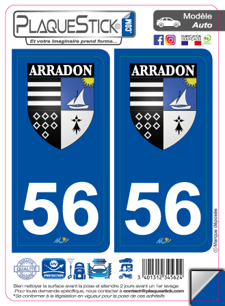56 -Arradon PlaqueStick