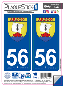 56 -Arzon "Blason" PlaqueStick