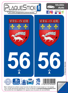 56 -Auray - An Alre "Blason" PlaqueStick