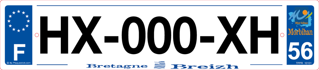 56 -Plaque immatriculation 