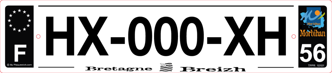 56 -Plaque immatriculation 