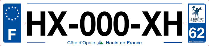 62 -Plaque immatriculation 