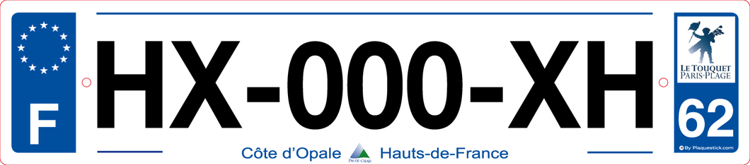 62 -Plaque immatriculation 