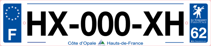 62 -Plaque immatriculation 