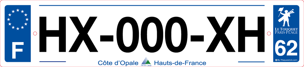 62 -Plaque immatriculation 