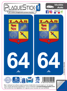 64 -Laàs "Blason" PlaqueStick