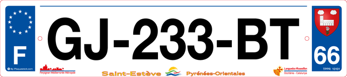 66 -Plaque immatriculation 