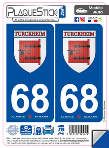 68 -Turckheim "Blason" PlaqueStick
