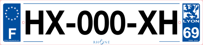 69 -Plaque immatriculation 