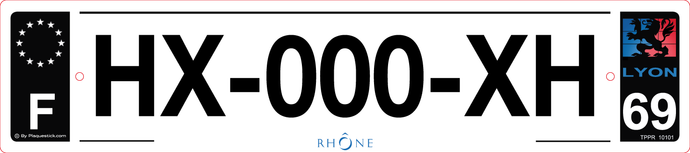 69 -Plaque immatriculation 