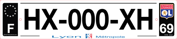 69 -Plaque immatriculation 