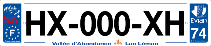 74 -Plaque immatriculation 
