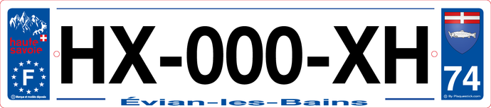 74 -Plaque immatriculation 