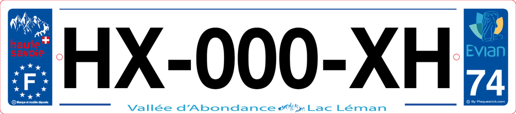 74 -Plaque immatriculation 