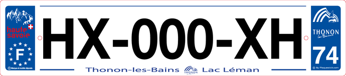 74 -Plaque immatriculation 